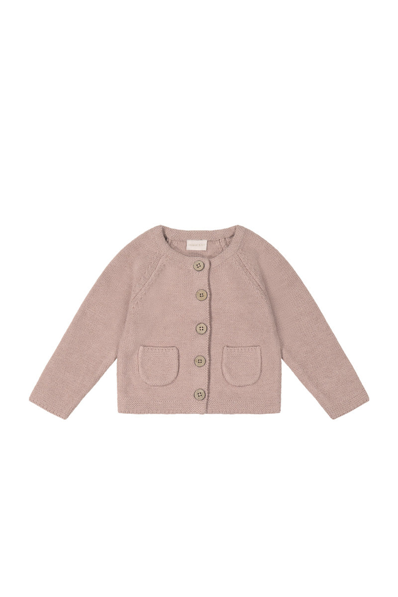 Simple Cardigan - French Pink Marle (3YR)