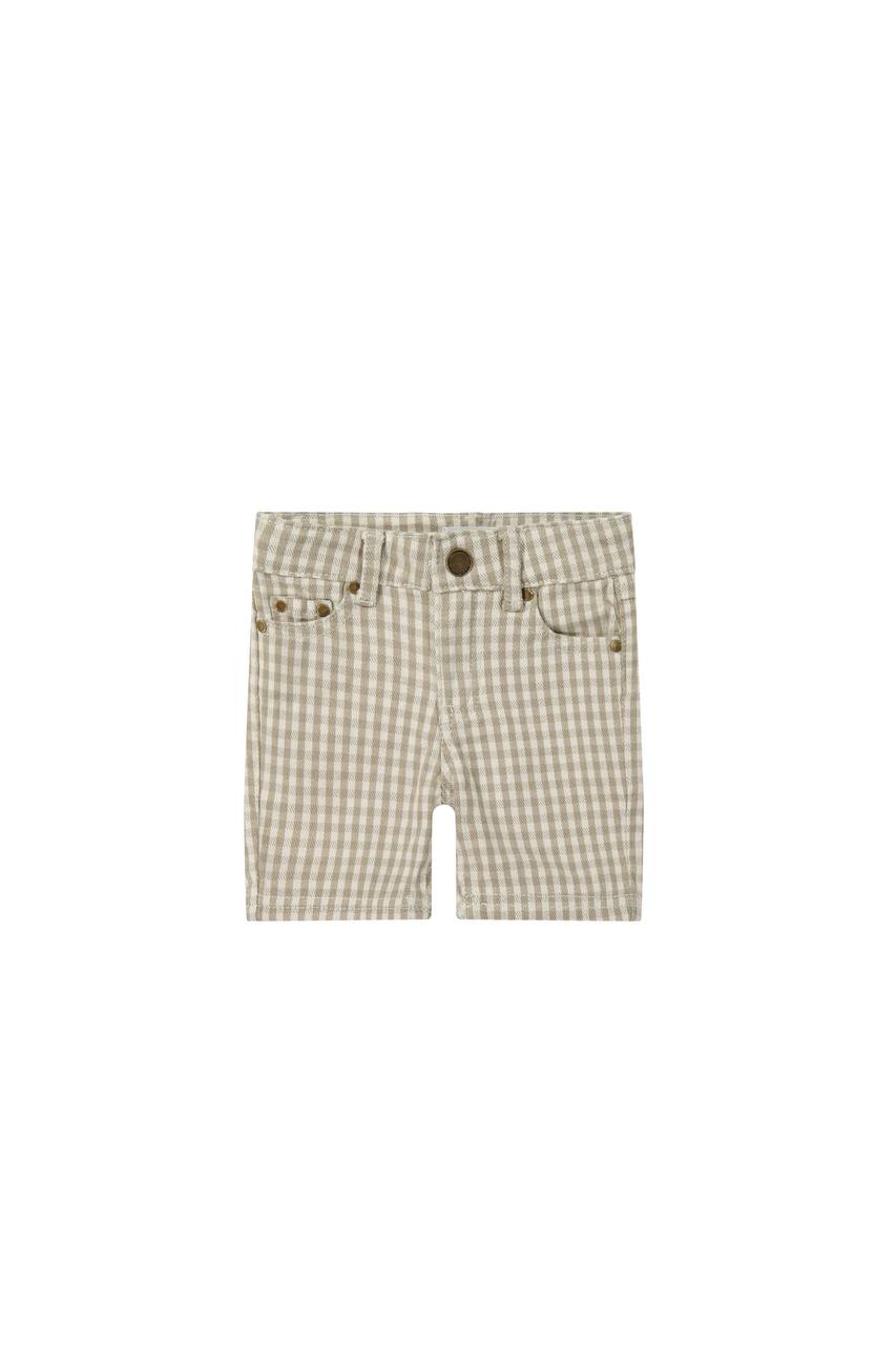 Jude Cotton Twill Shorts - Gingham (1YR)