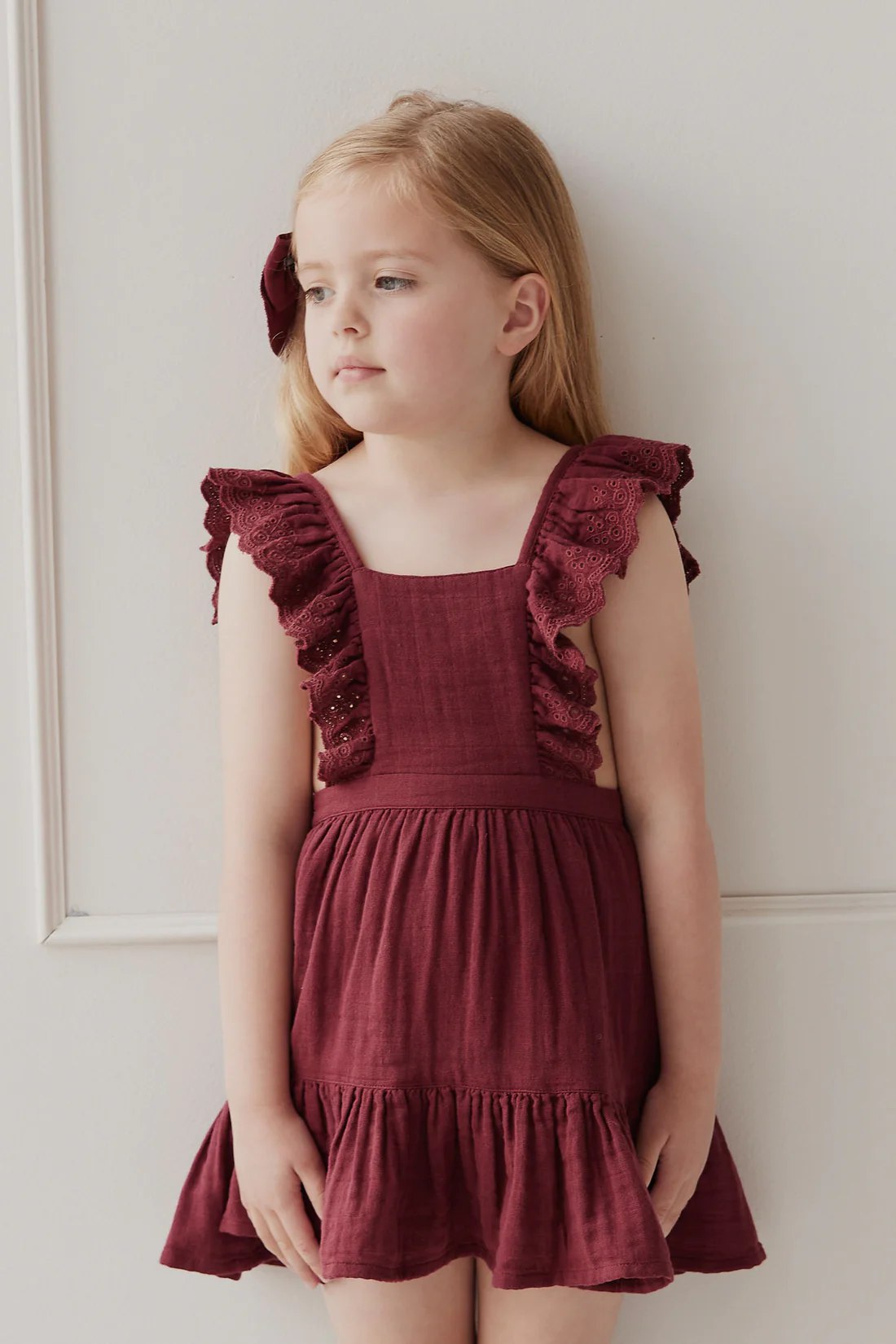 Girls berry sale dress