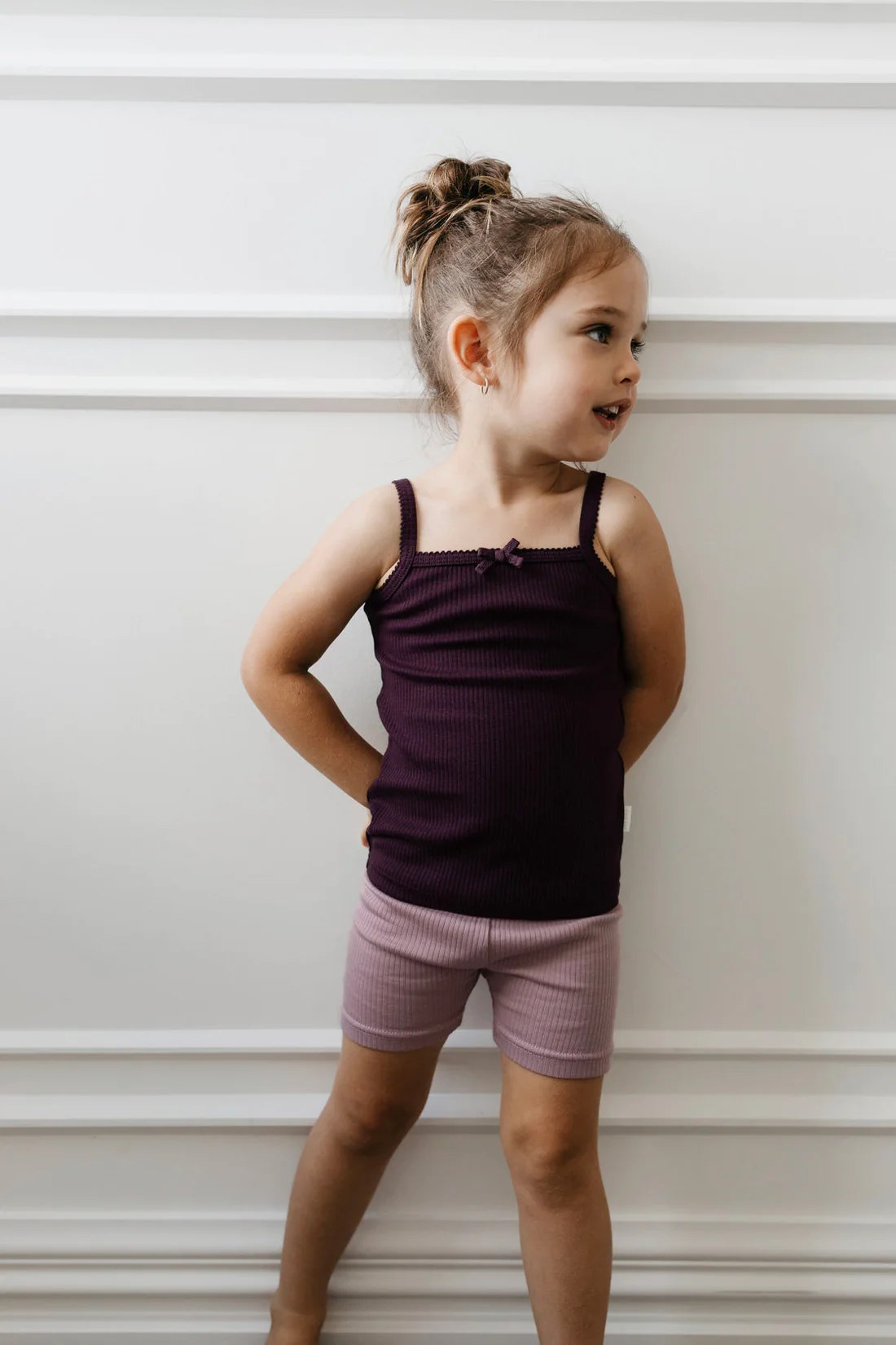 Organic Cotton Modal Singlet - Fig