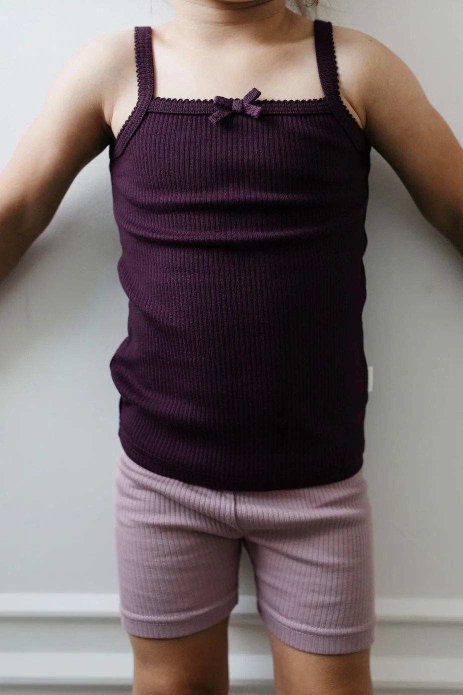 Organic Cotton Modal Singlet - Fig